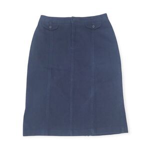 Lands’ End Navy Blue Pencil Skirt